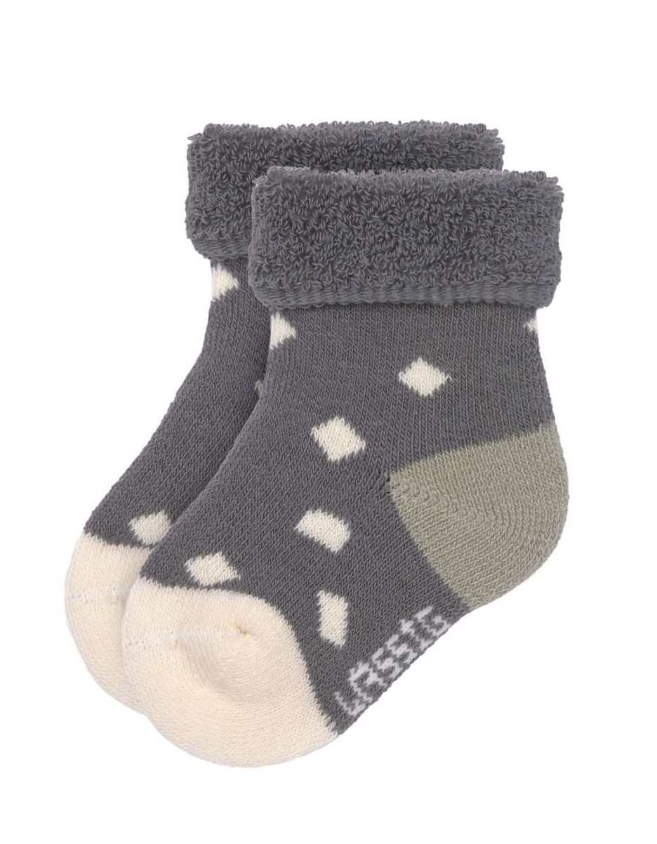 Lot de 3 chaussettes nouveau-né GOTS, Anthracite (Lassig) – Image 2