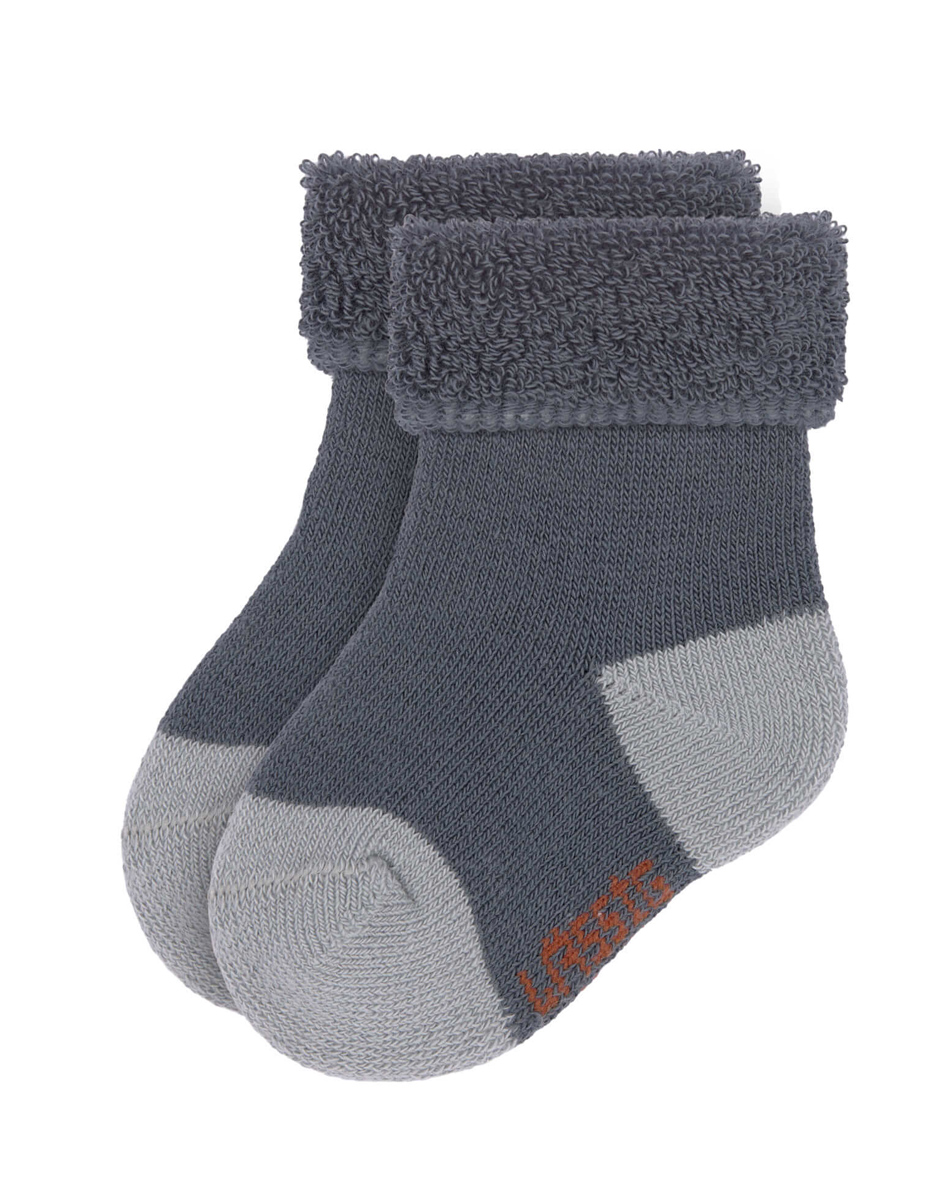 Chaussettes Nouveau-né (3 pcs) GOTS, Tiny Farmer bleu (Lassig) – Image 3