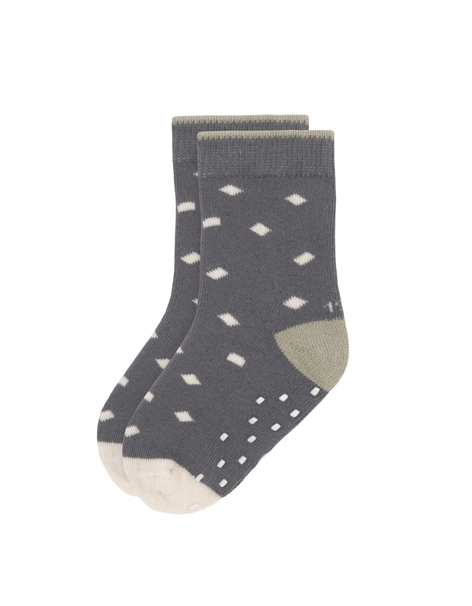 Chaussettes Antidérapantes (2 pcs) Enfants - GOTS, Olive (Lassig) – Image 3