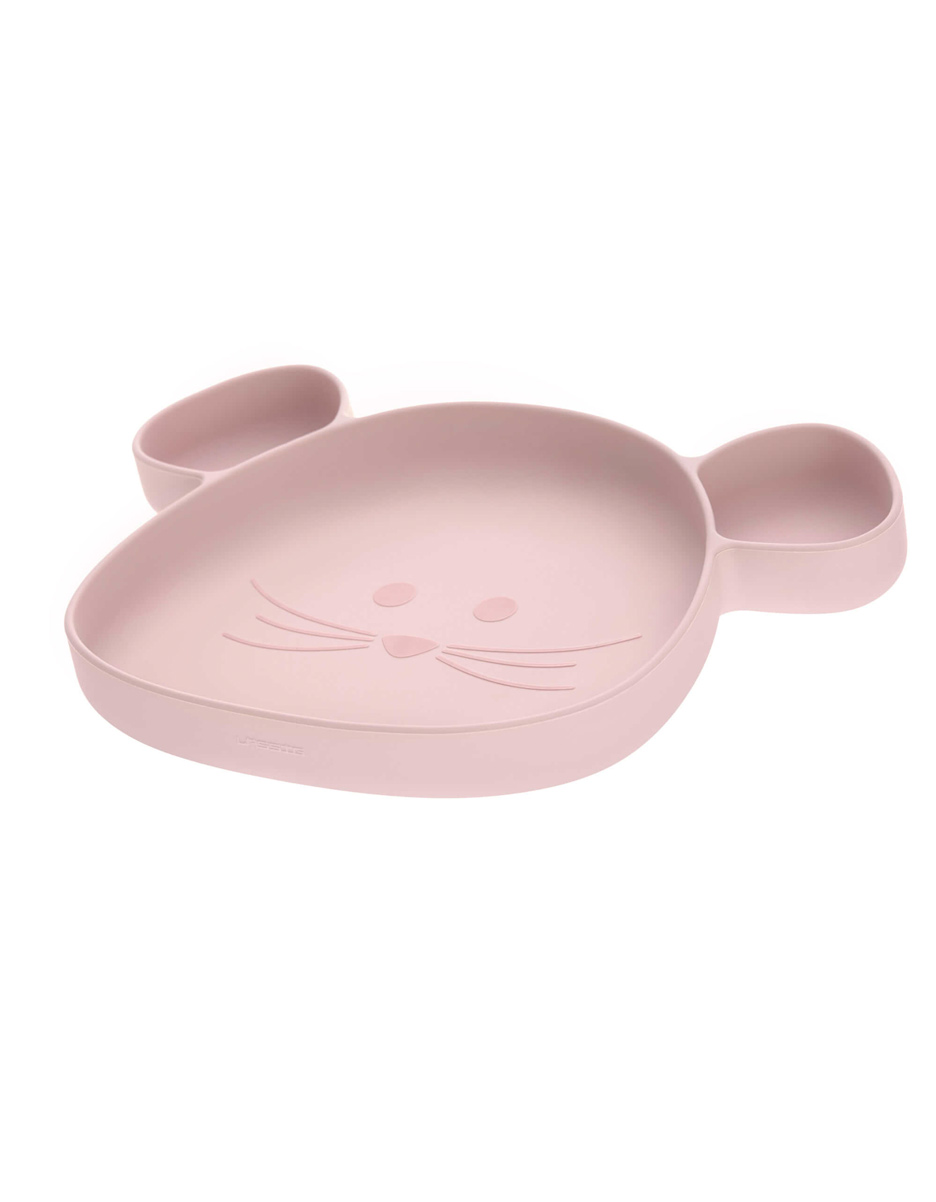 Assiette à compartiments en silicone Little  Chums souris (Lassig) – Image 3