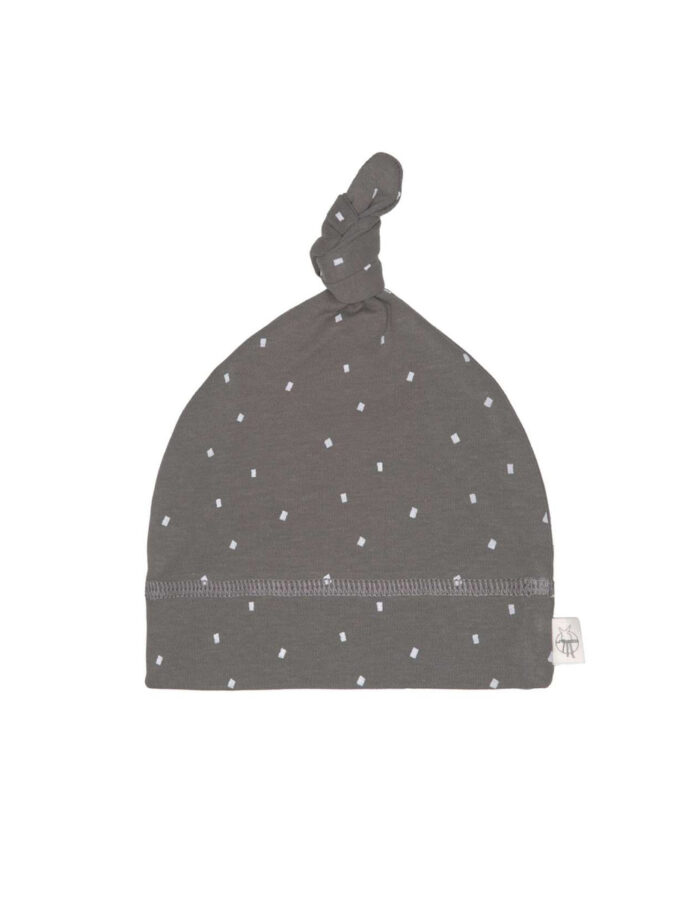 Bonnet Interlock GOTS Pois anthracite (Lassig)