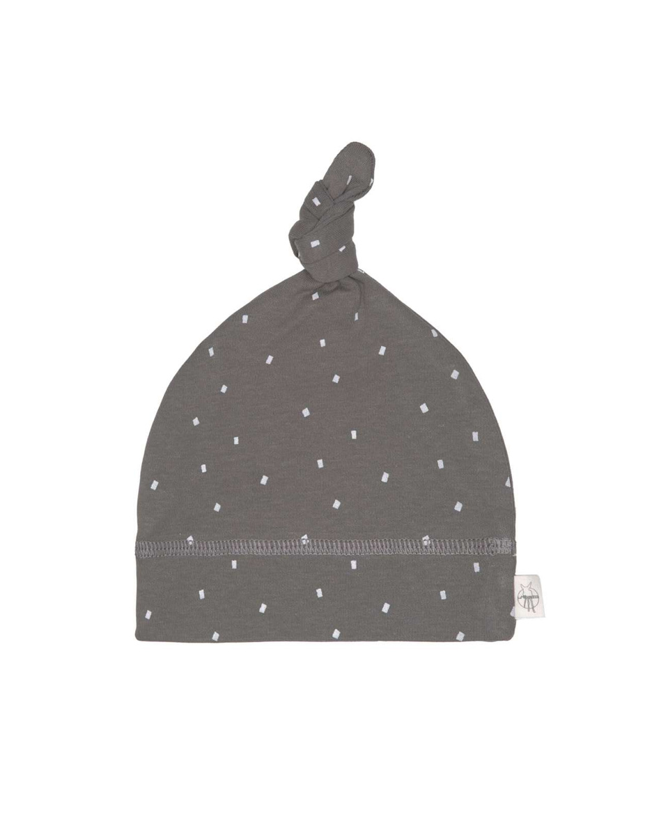 Bonnet Interlock GOTS Pois anthracite (Lassig)