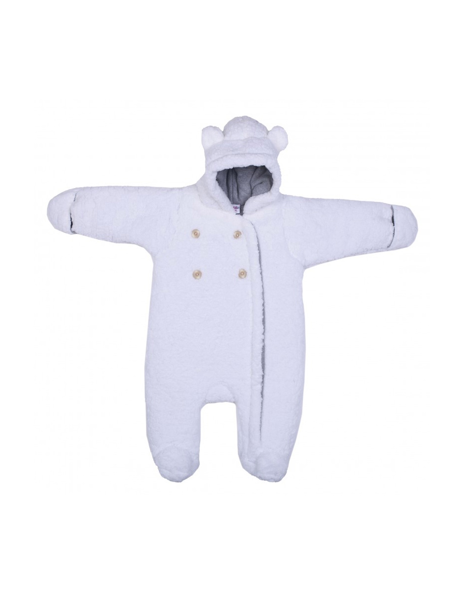 Combi pilote ours en sherpa blanc (BB&Co)