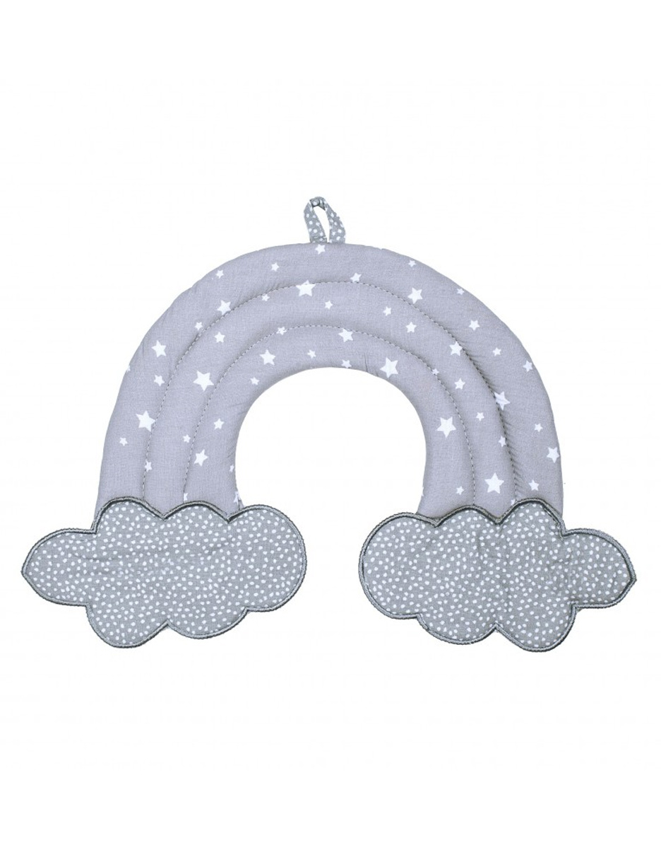 Décoration murale arc-en-ciel - Une Etoile est née - gris/blanc (BB&Co)