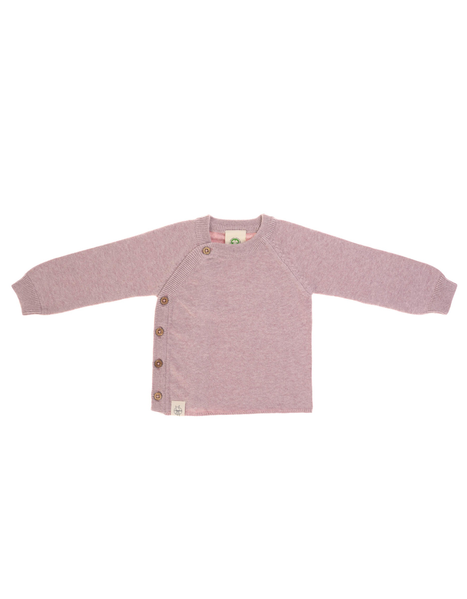 Gilet tricoté GOTS Garden Explorer rose clair (Lassig)