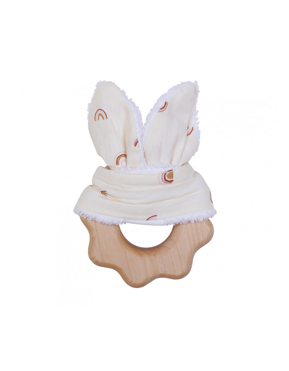 Hochet dentition bois & coton(BB&Co)