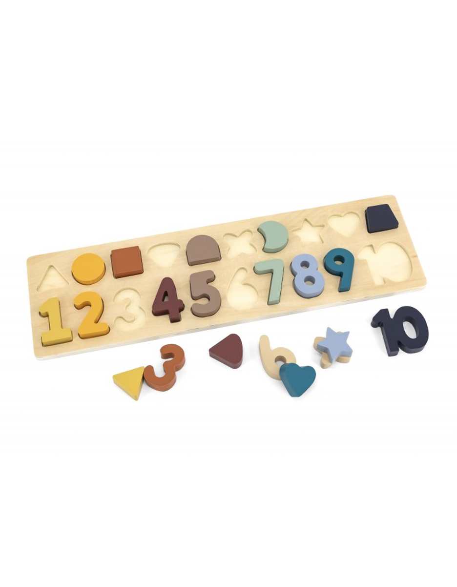 Puzzle en bois chiffres & formes (BB and Co)