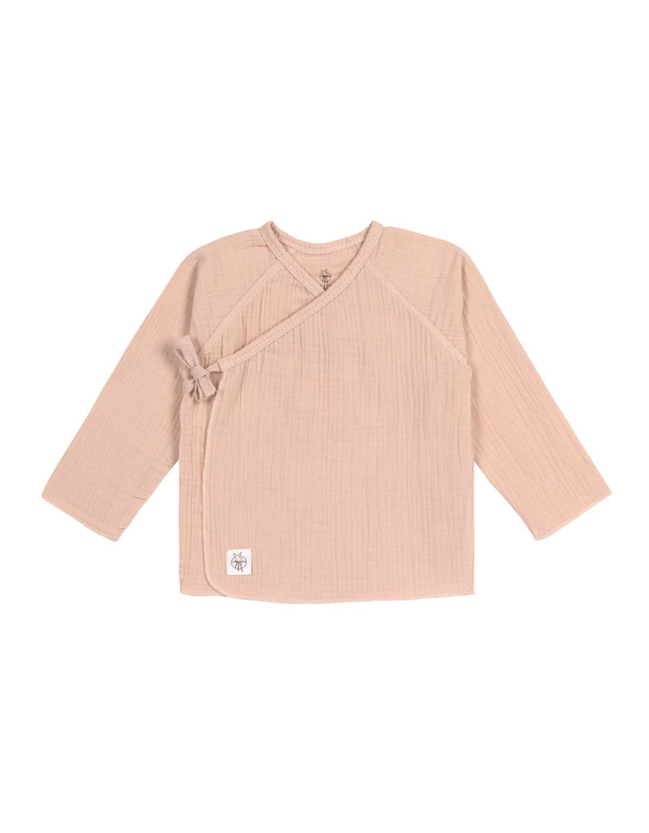 Kimono en mousseline GOTS rose poudré (Lassig)