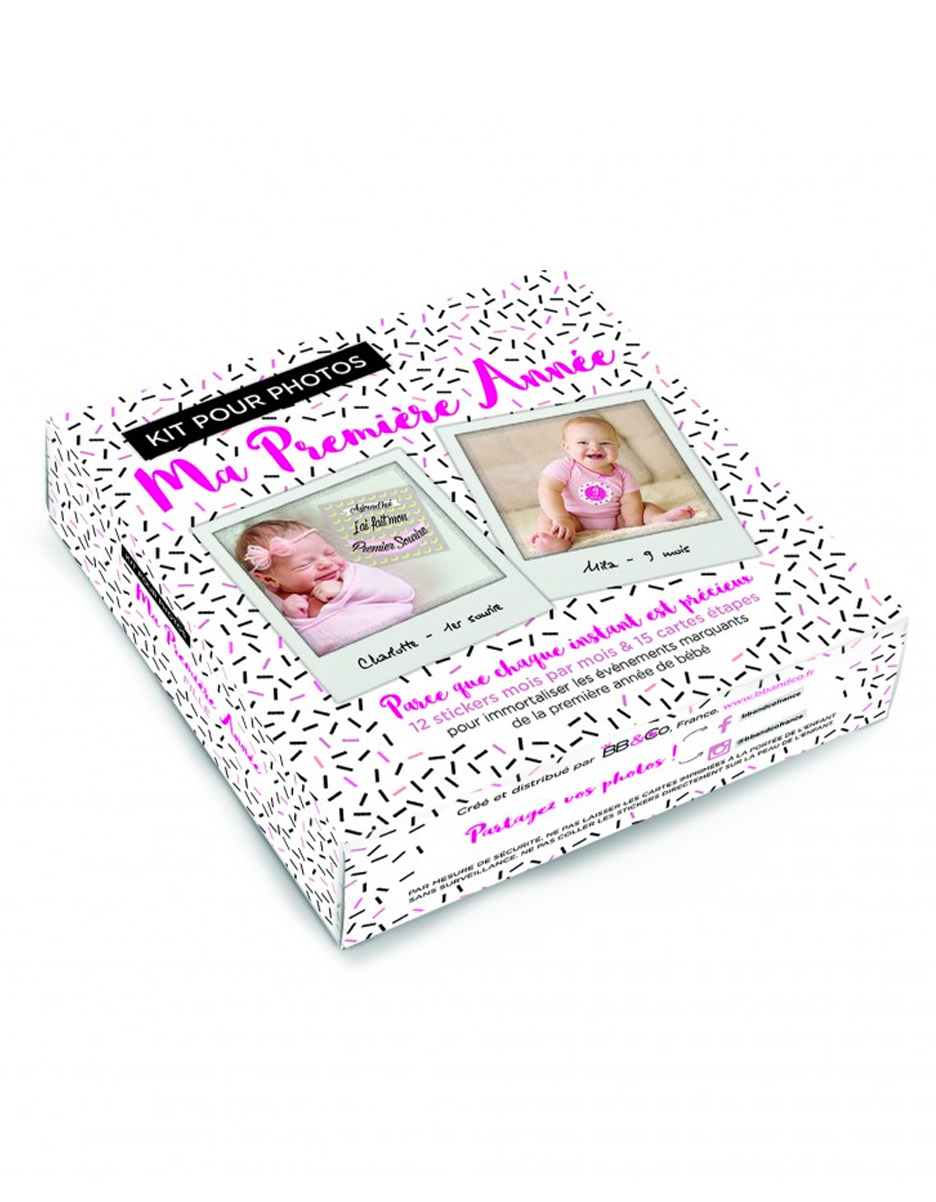 Kit pour photos "Ma Première Année" fille (BB&Co)