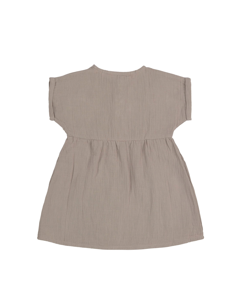 Robe en mousseline GOTS - taupe (Lassig) – Image 2