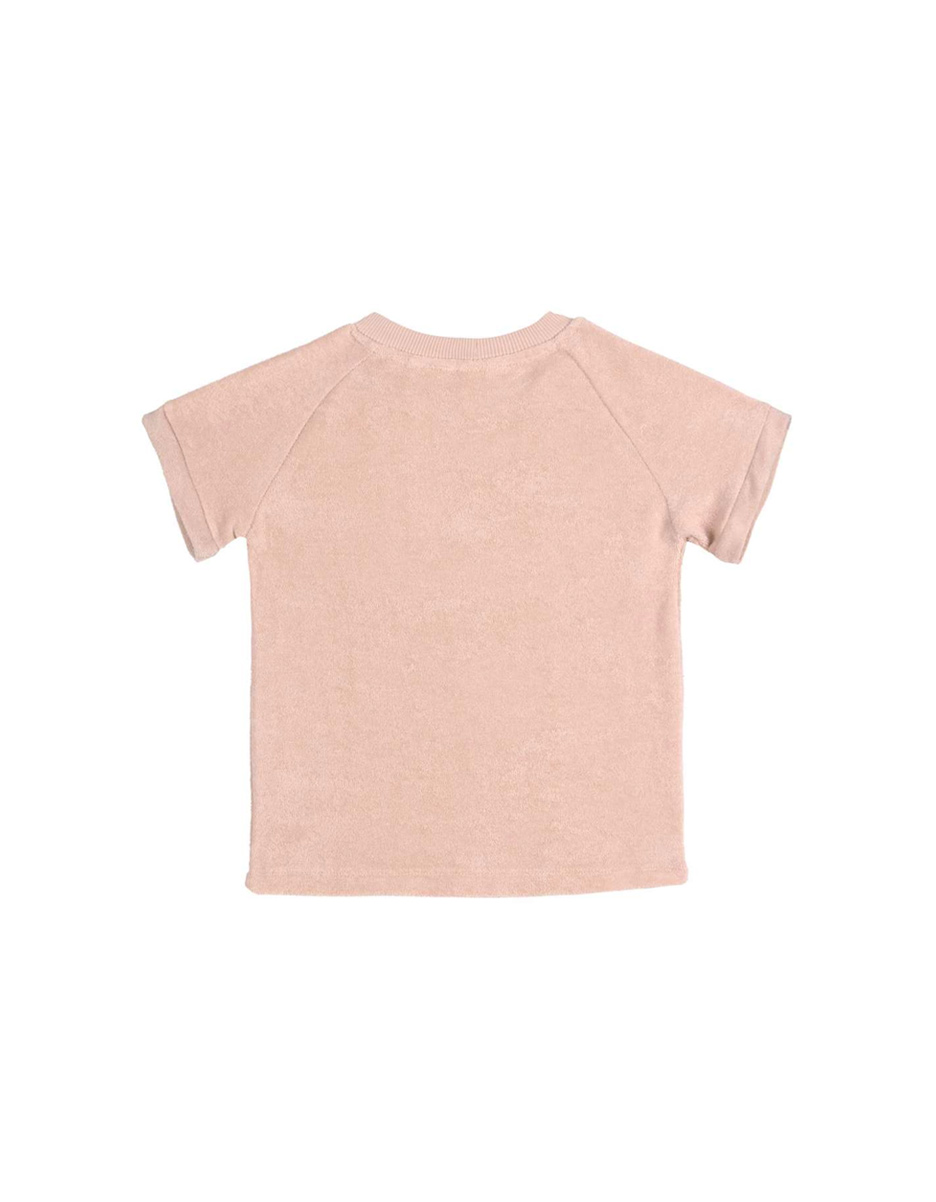 T-shirt manches courtes rose poudré Terry (Lassig) – Image 3