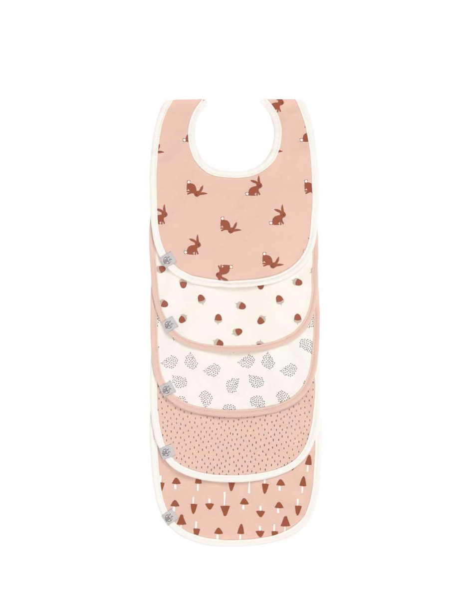 Bavoirs éponge (5 pcs), Little Forest Lapin (3 - 18 Mois) (Lassig)
