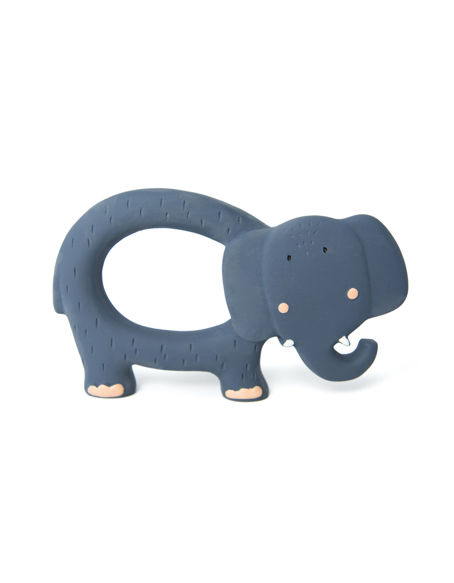 Jouet de préhension en caoutchouc naturel - Mrs. Elephant (Trixie)