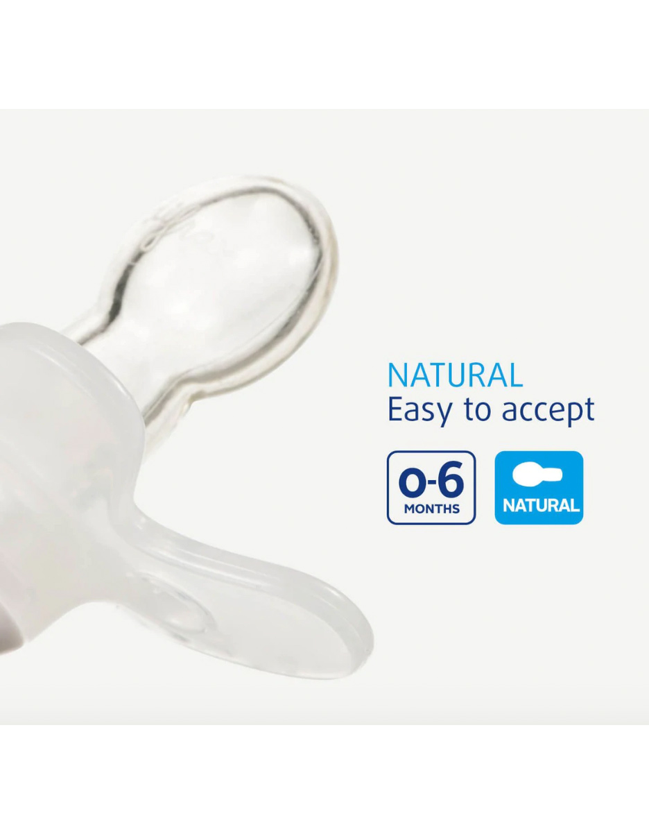 Sucette Natural Nouveau-né Nature apricot lines (Difrax) – Image 2
