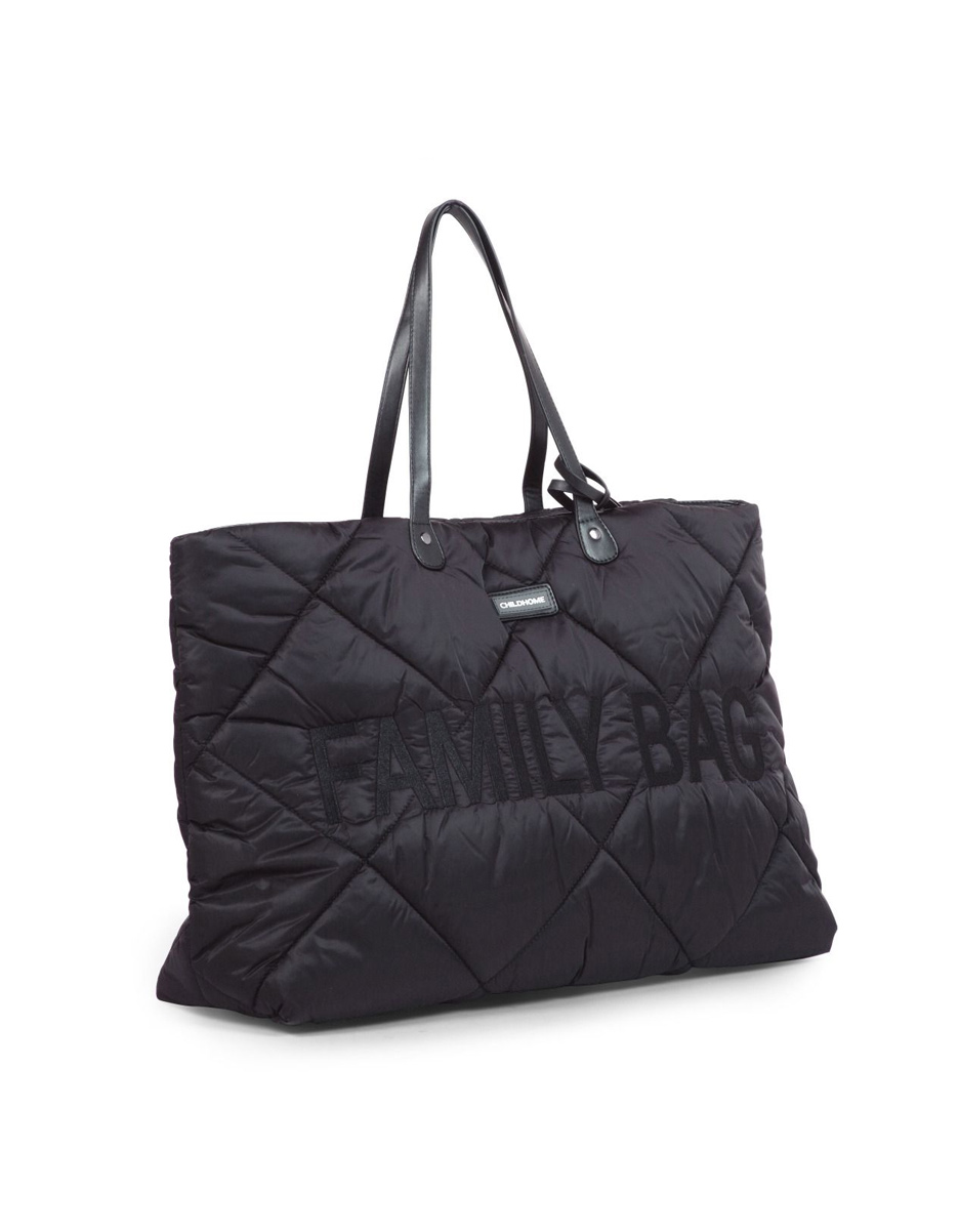 Family Bag Sac à Langer - Matelassé noir (Childhome)