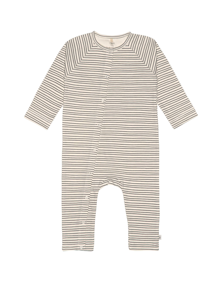 Pyjama Bébé GOTS Rayé Gris Anthracite (Lassig)