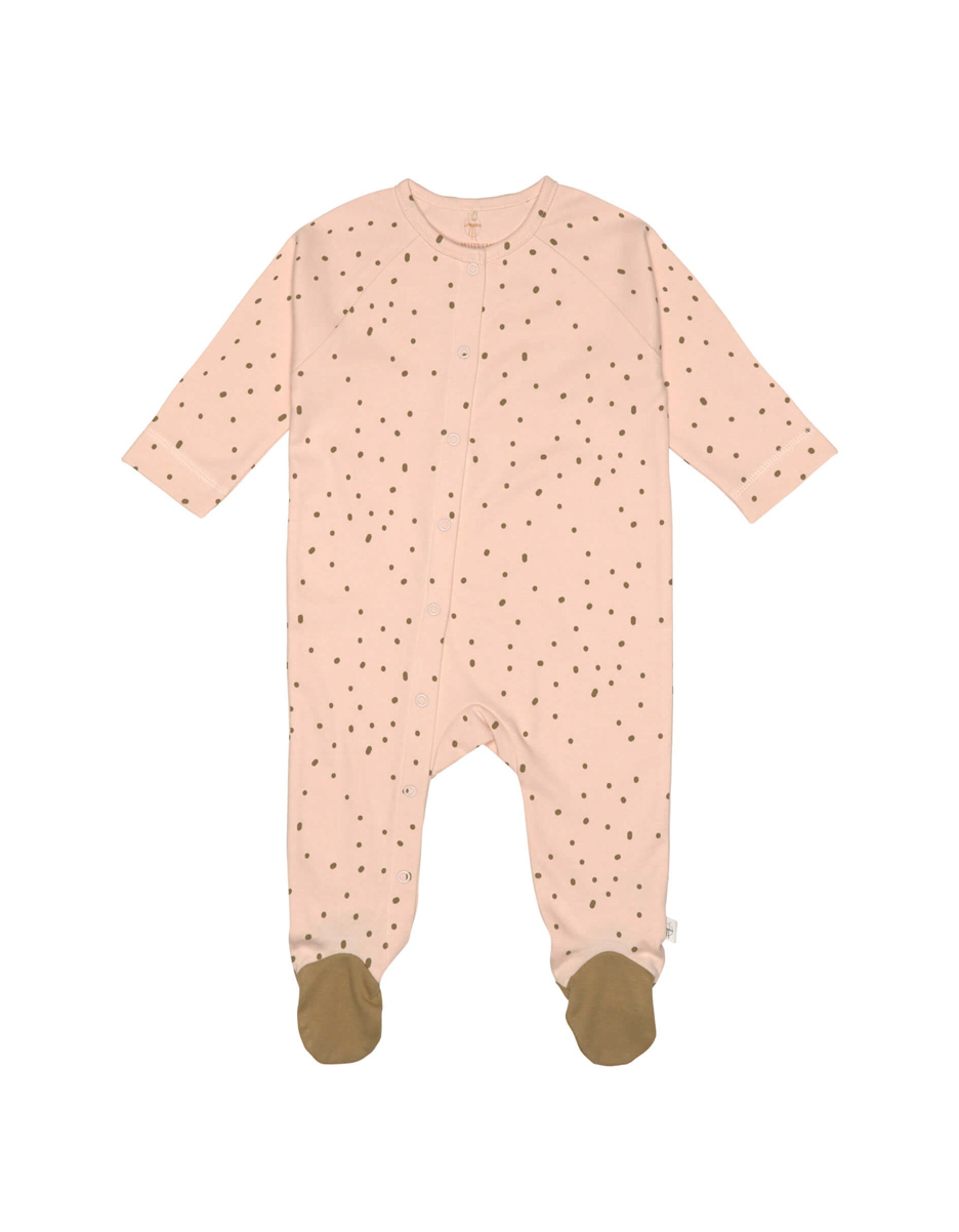 Pyjama avec pieds GOTS rose poudré (Lassig)