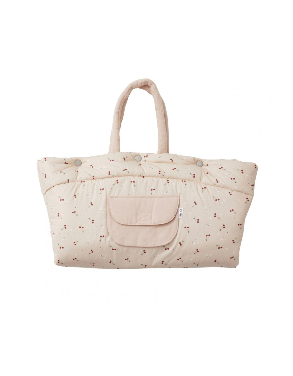 Tapis de jeu nomade transformable en sac - cerises (BB&Co)
