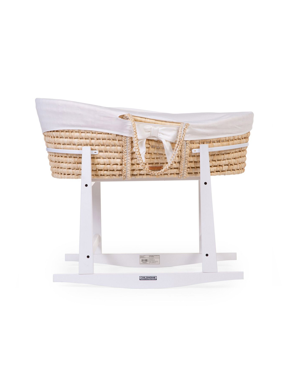 Support à Bascule Pour Couffin Moïse - Bois - Blanc (Childhome) – Image 2