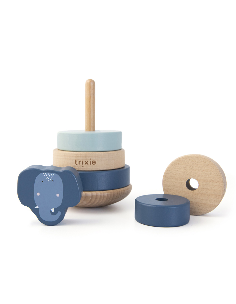 Tour à empiler en bois - Mr. Elephant (Trixie) – Image 2