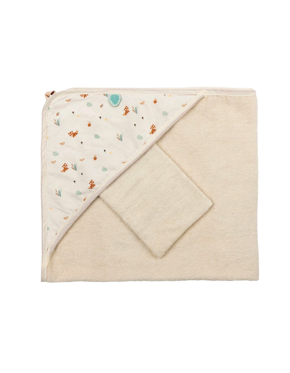 Cape de Bain et Gant Boris et Jungo (Nattou)