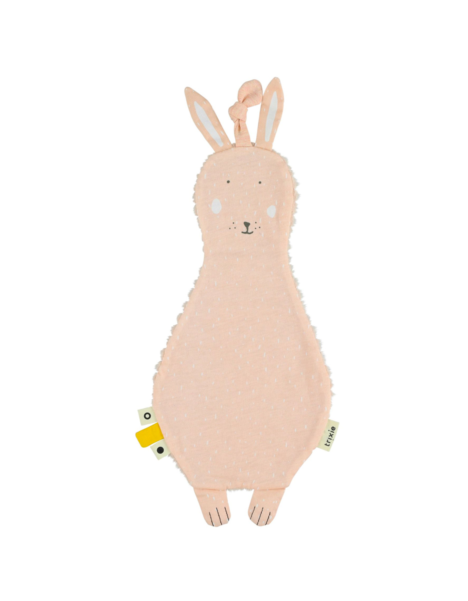 Doudou plat attache-sucette Mrs. Rabbit (Trixie)