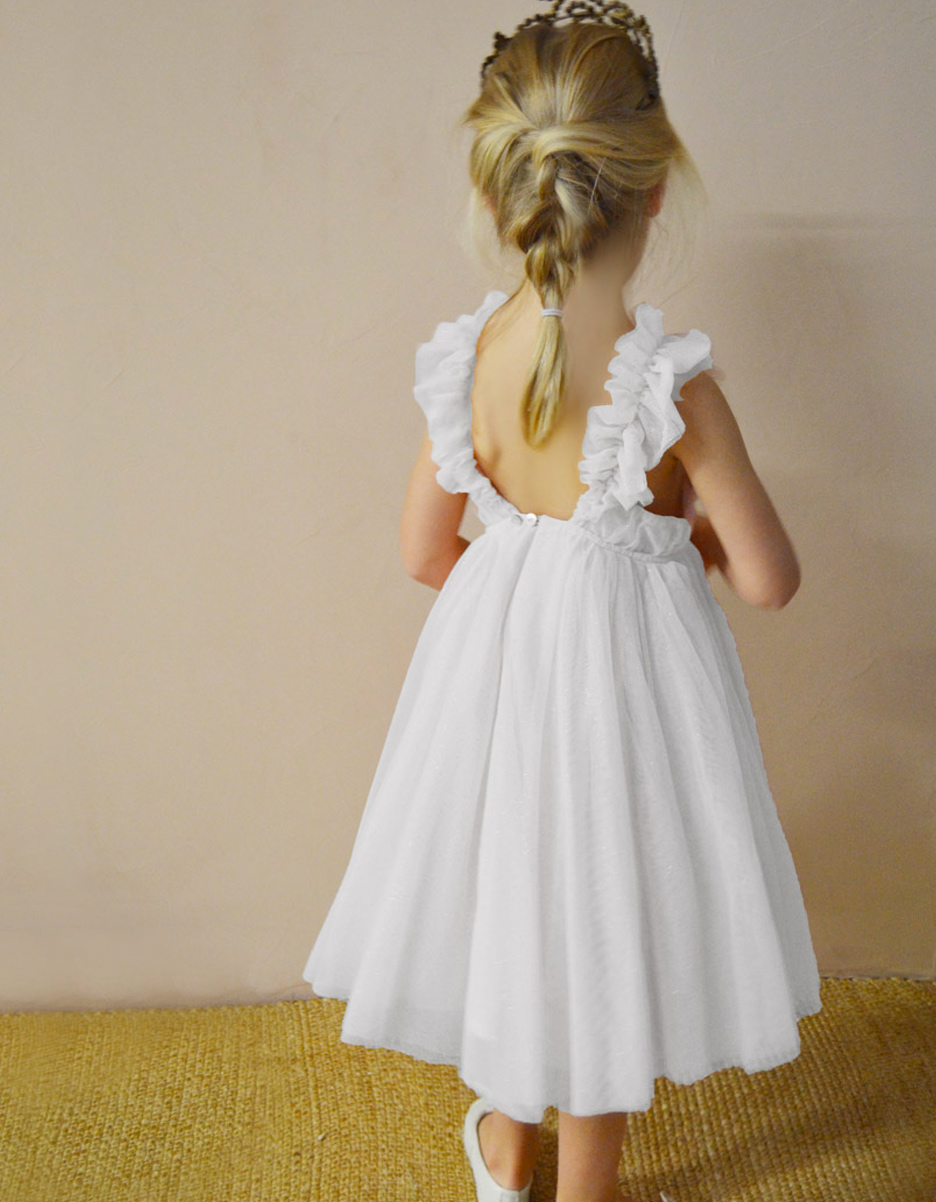 Robe Scarlett Blanc (Les Petits Inclassables) – Image 2