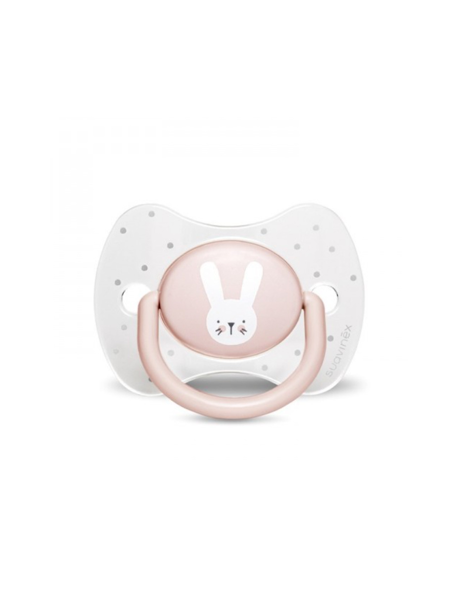 SX - HYGGE - SOOTHER - SILI. - REVERSIBLE - PINK RABBITS (Suavinex)