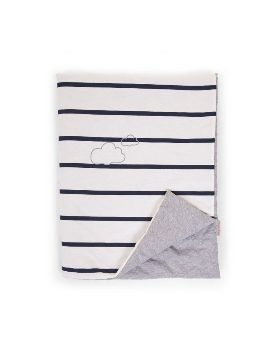 COUVERTURE DE BÉBÉ - 80X100 CM - JERSEY - MARIN (Childhome)
