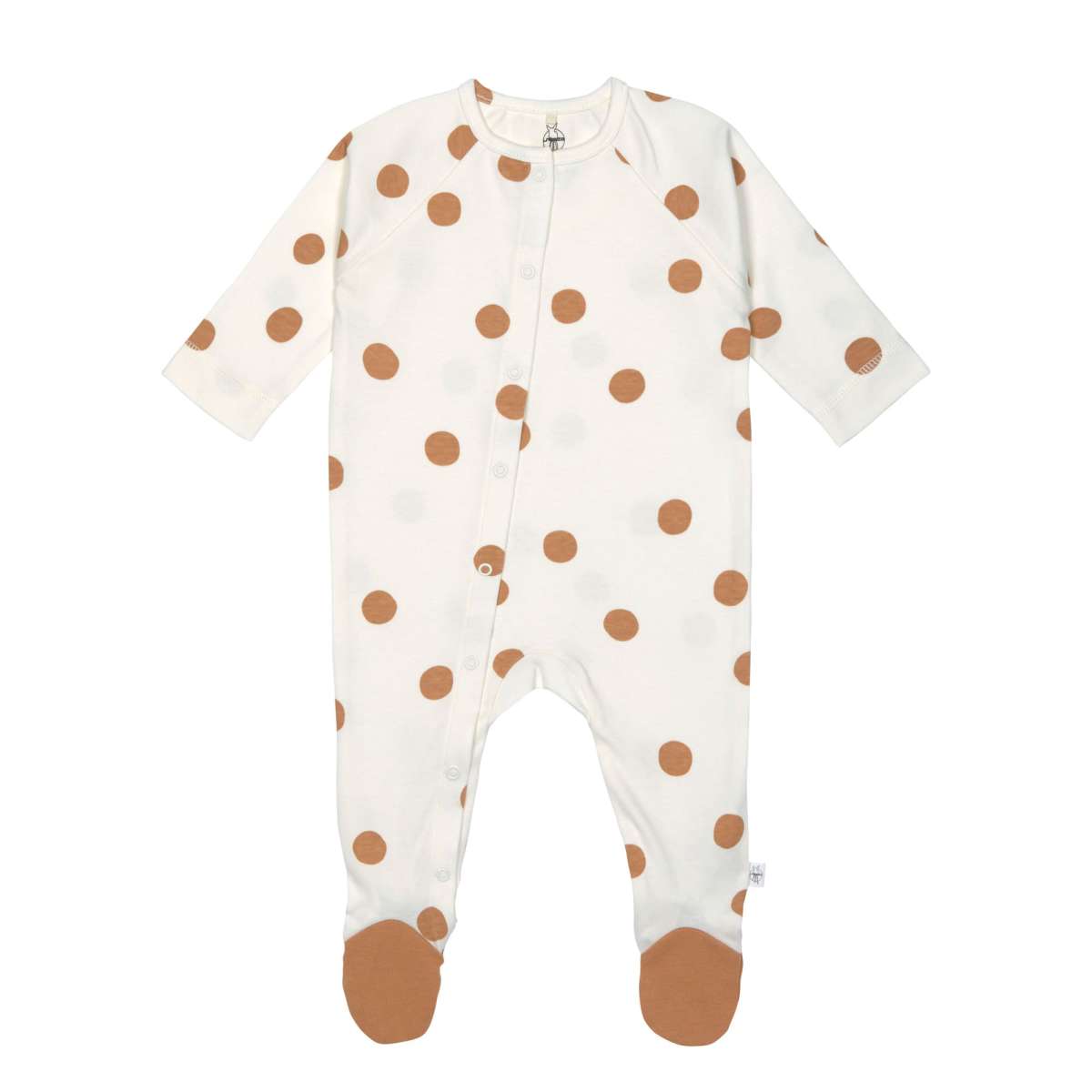 Pyjama Bébé GOTS Big Dots blanc (Lassig)
