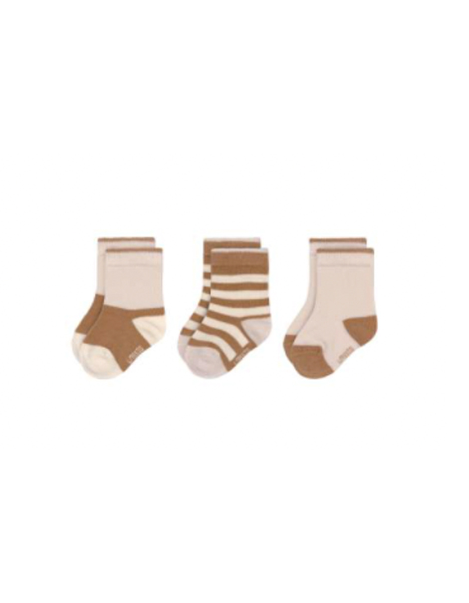 Chaussettes enfants (3 ps.) - GOTS, Rose poudré (Lassig)