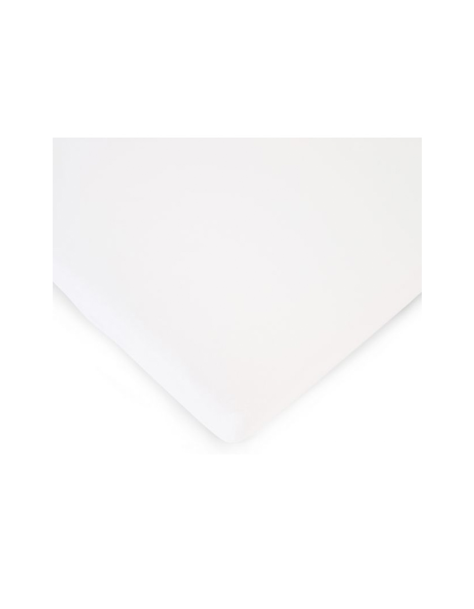 DRAP HOUSSE LIT BÉBÉ - 60X120 CM - JERSEY - BLANC (Childhome)