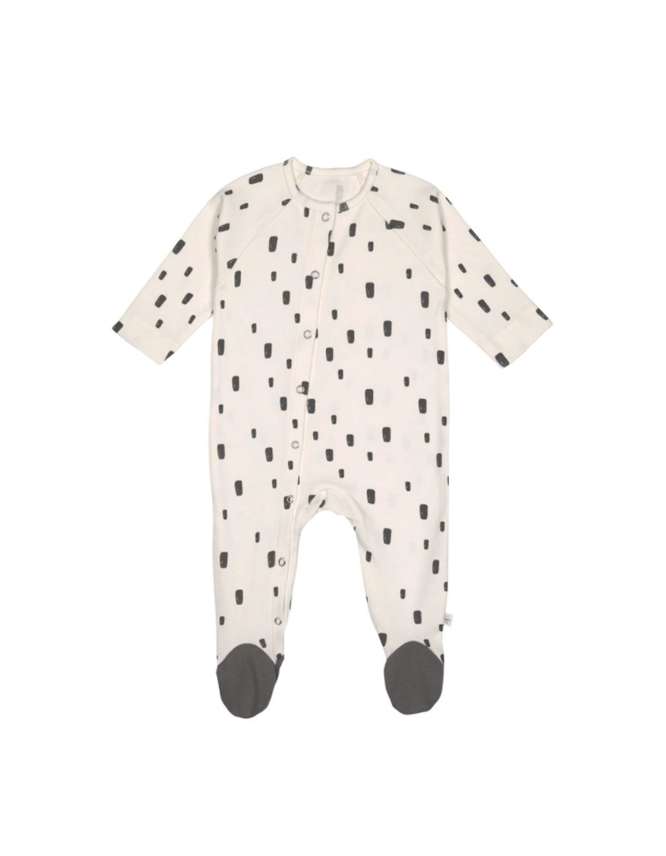 Pyjama Bébé GOTS Bricks blanc cassé (Lassig)