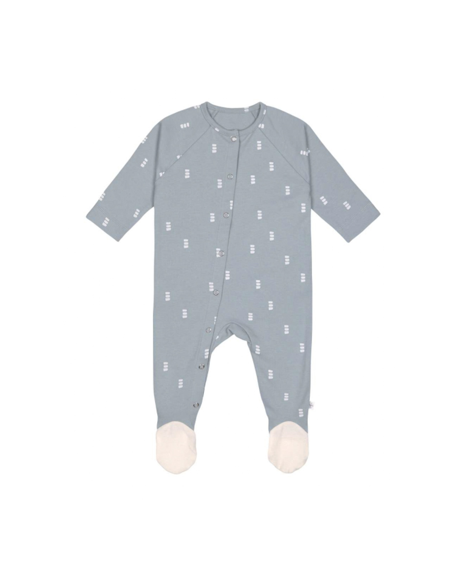 Pyjama Bébé GOTS Blocks bleu clair (Lassig)
