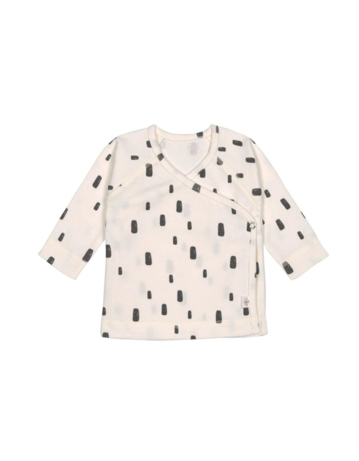 T-Shirt Kimono GOTS Bricks blanc cassé (Lassig)