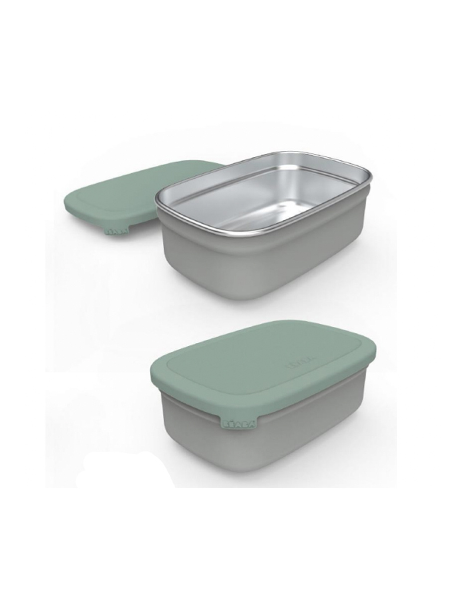 LUNCH BOX POWDER GREY/GREEN (Béaba)