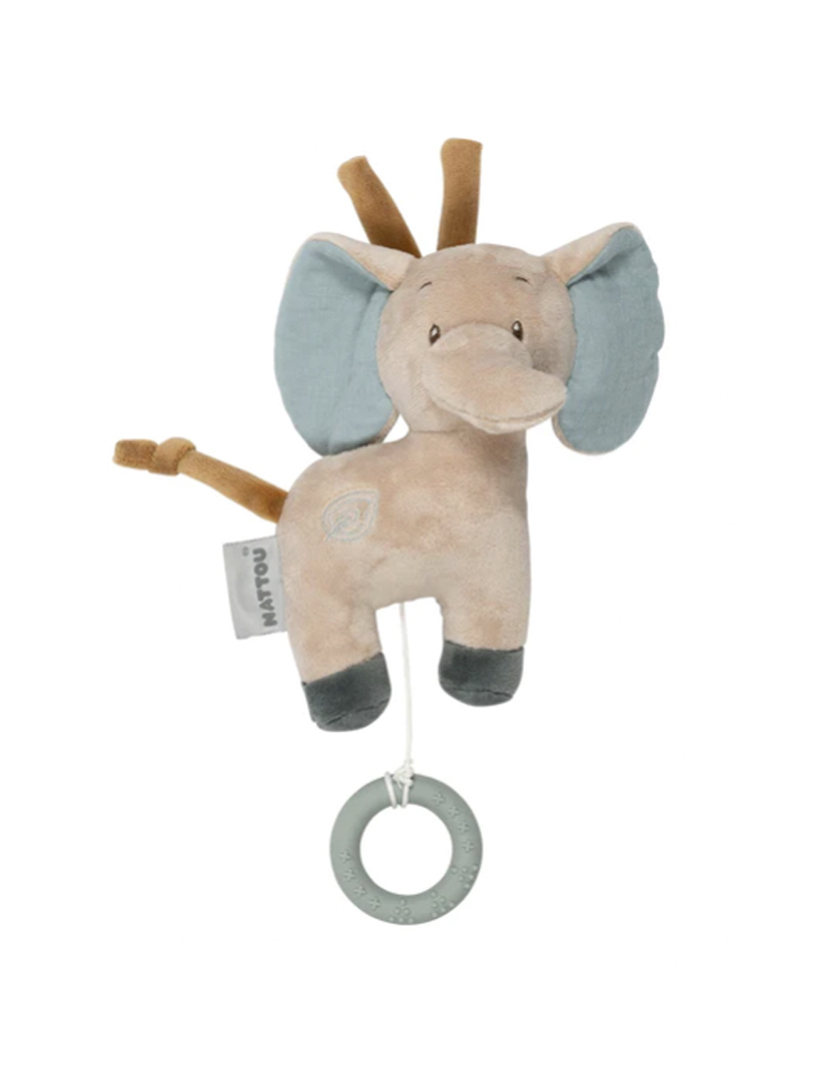 Peluche Musicale Éléphant Axel Et Luna - Green - 20 Cm (Nattou)