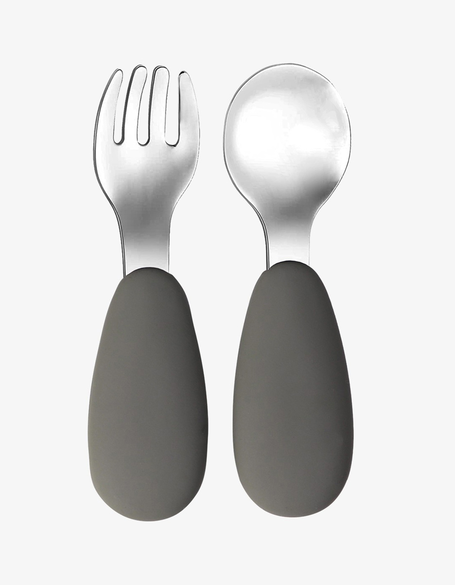 Couverts silicone Olive Gray (Tryco)