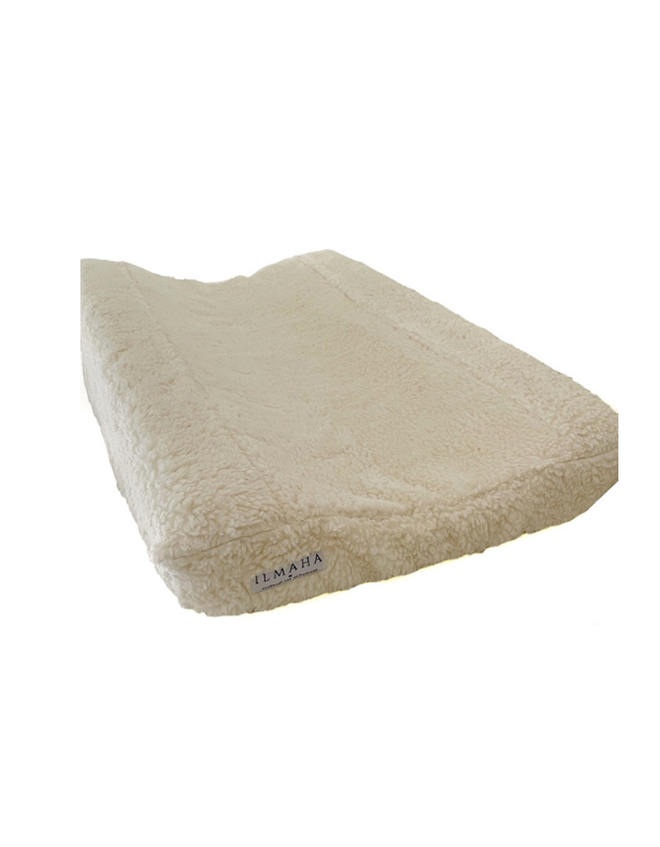 Housse de coussin à langer teddy écru (Ilmaha)