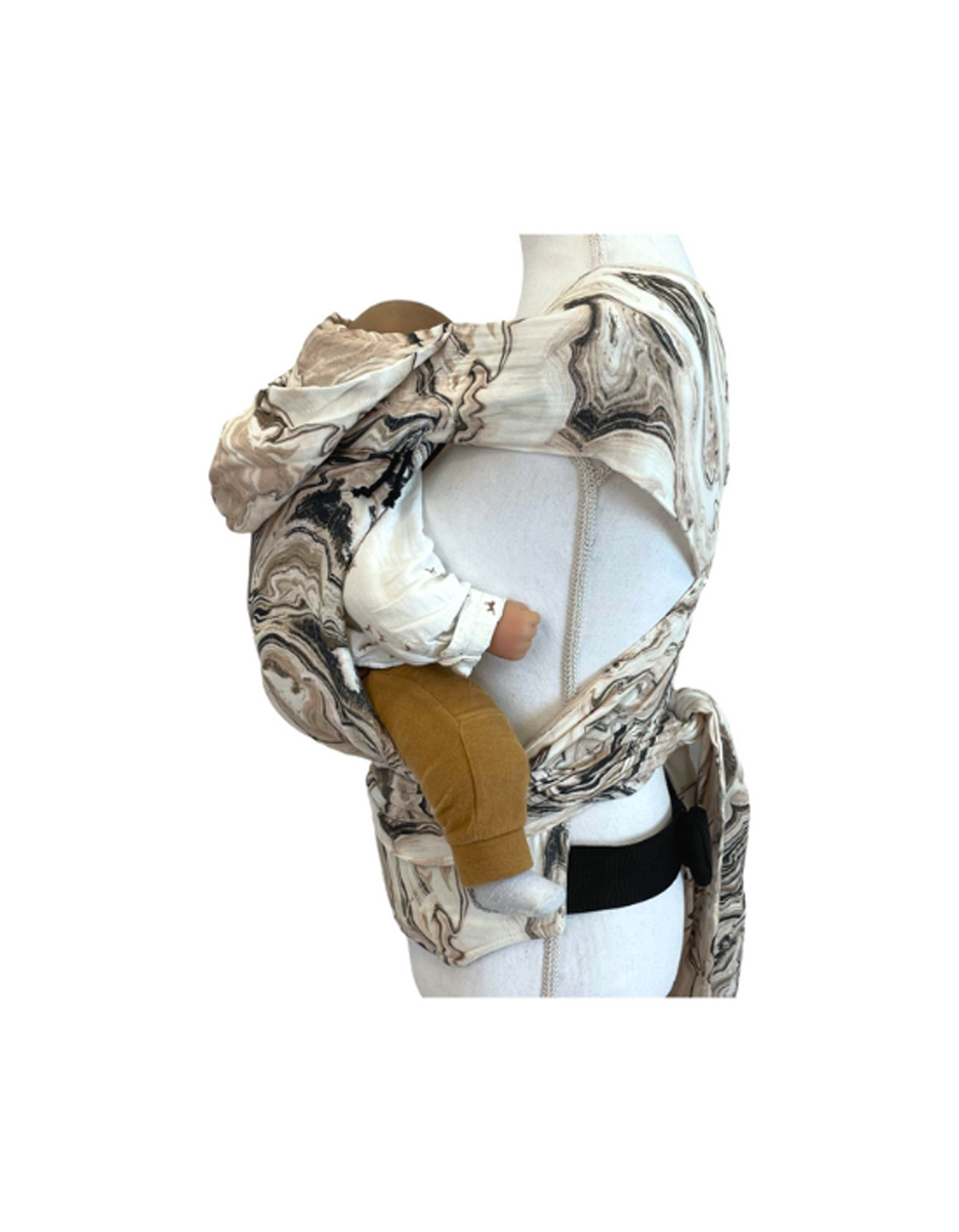 Mei Tai Porte-bébé marbré gris(Ilmaha) – Image 2