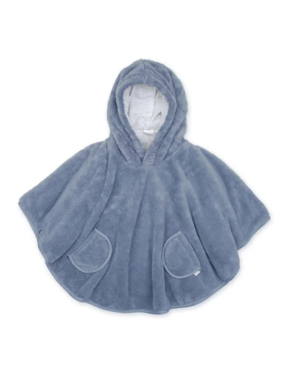PONCHO DE VOYAGE 9-36m  softy+jersey  bleu (Bemini)