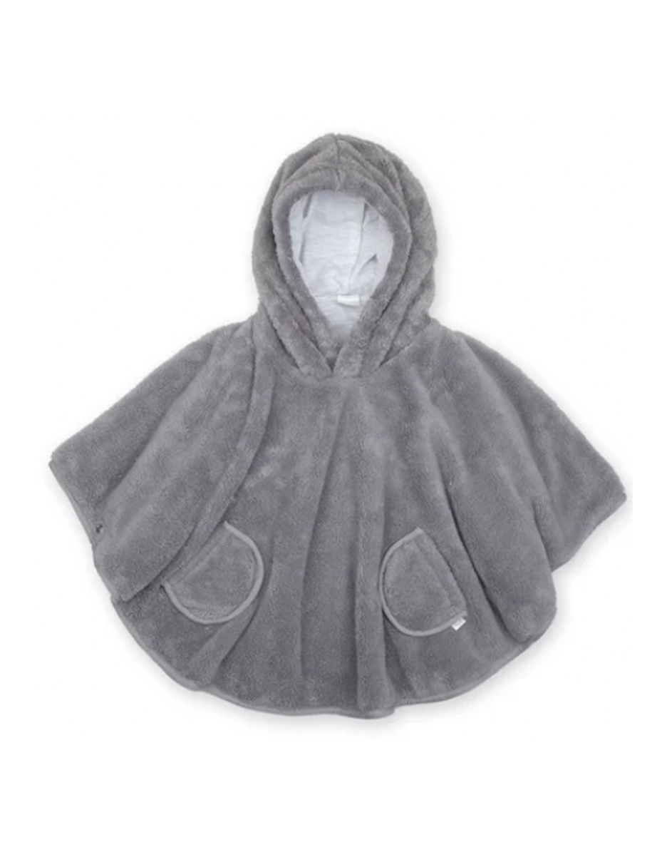 PONCHO DE VOYAGE 9-36m  softy+jersey gris (Bemini)