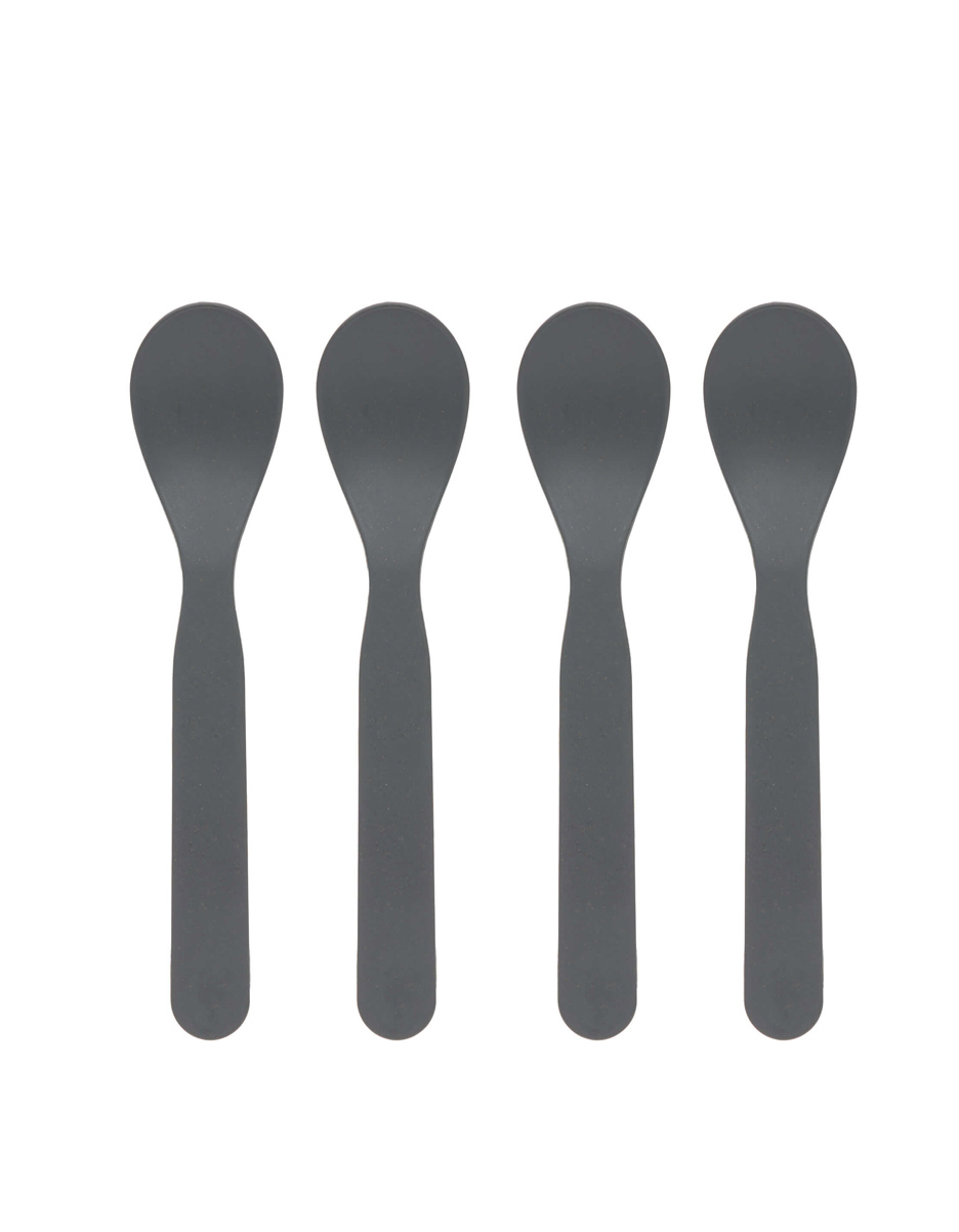 Cuillères (4 pcs) uni Anthracite (Lassig)