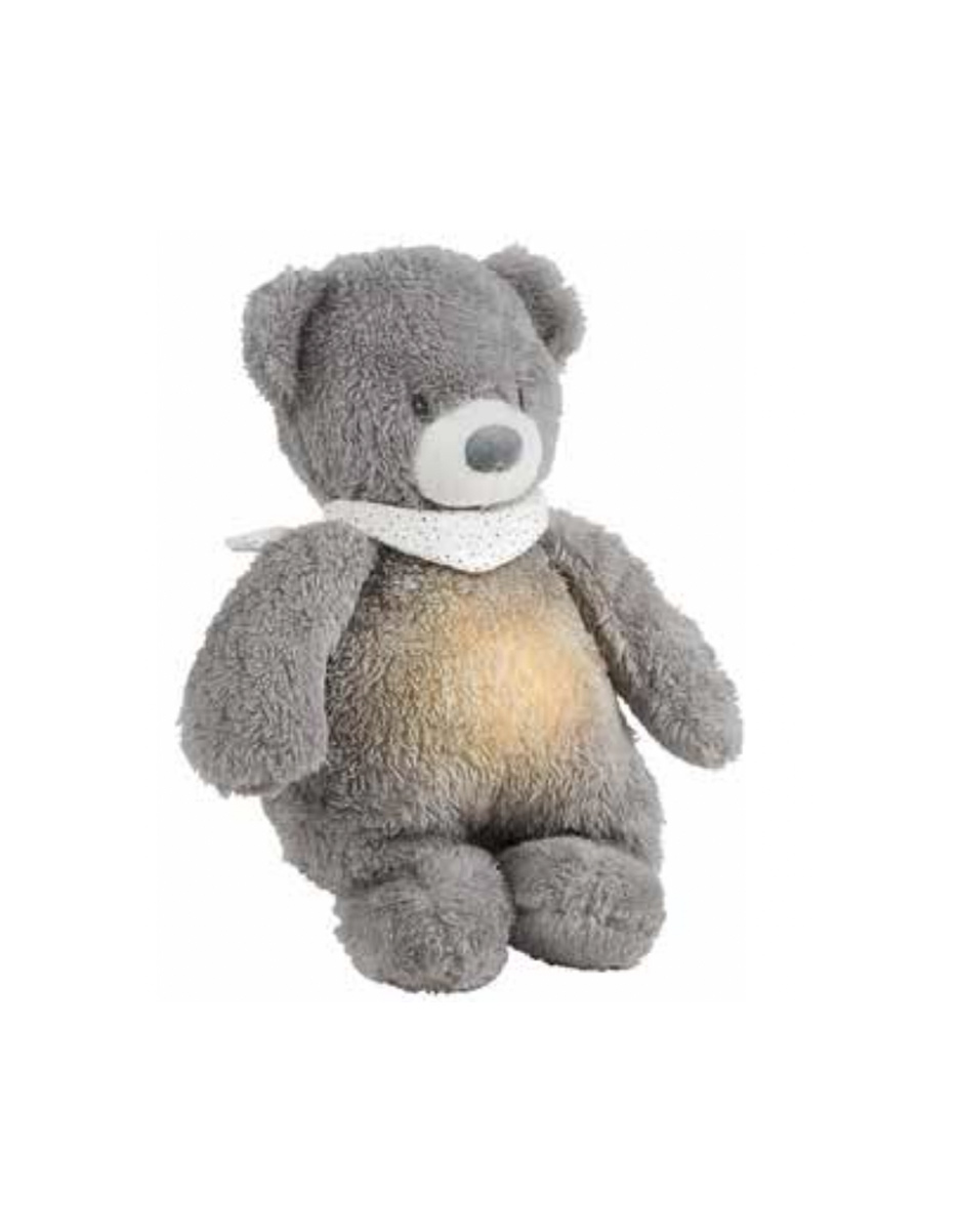 Sleepy veilleuse peluche ours gris (Nattou)