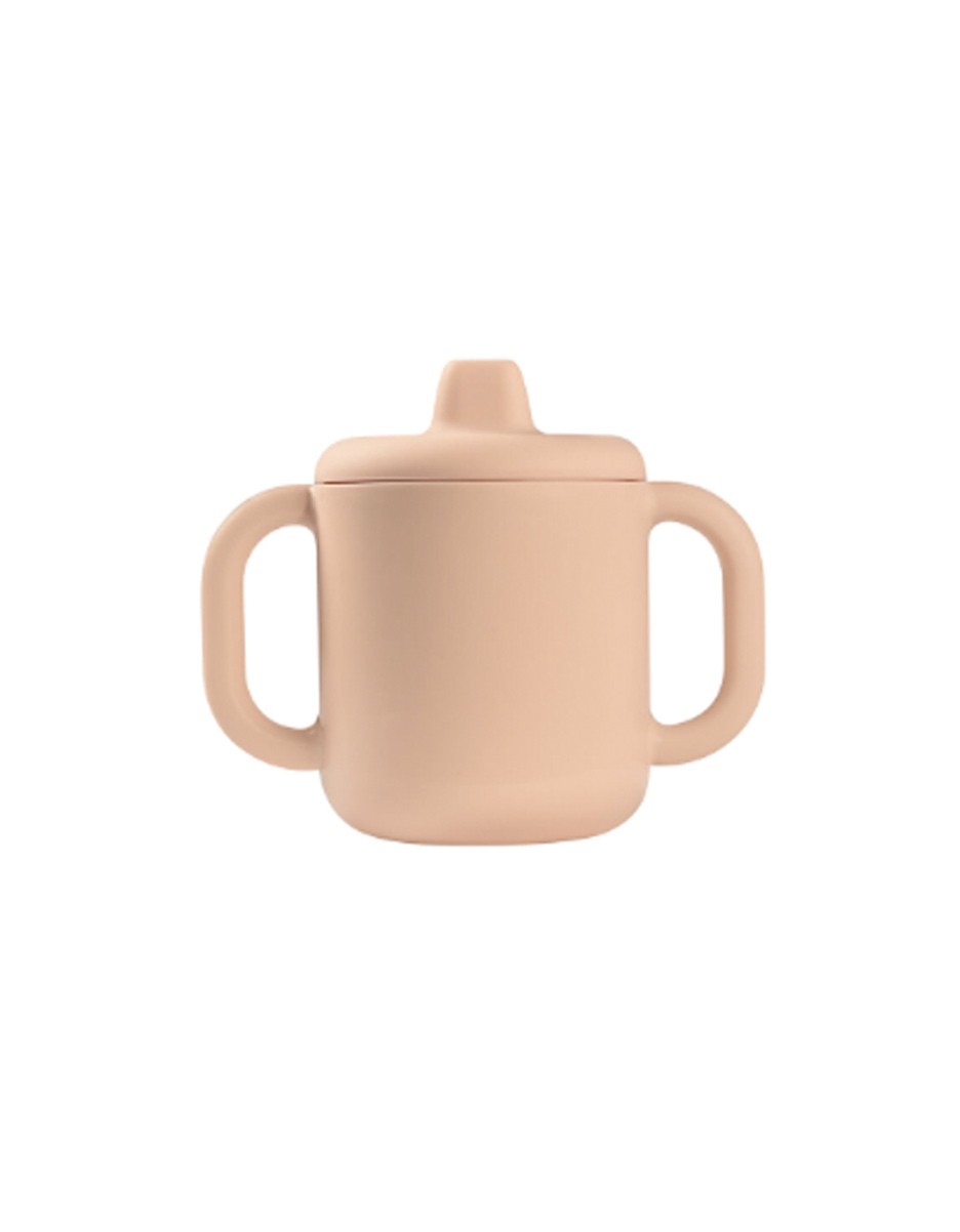 Tasse d'apprentissage silicone rose (Beaba)