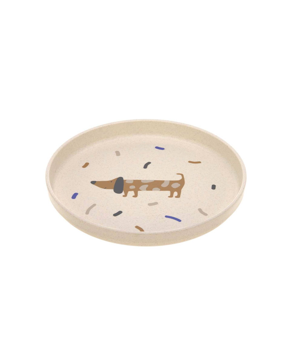 Assiette little mateys bleu roi (Lassig)