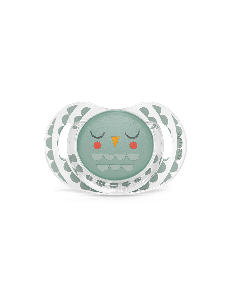 SX - BONHOMIA - soother sili. reversible 18M+  Feather green (Suavinex)