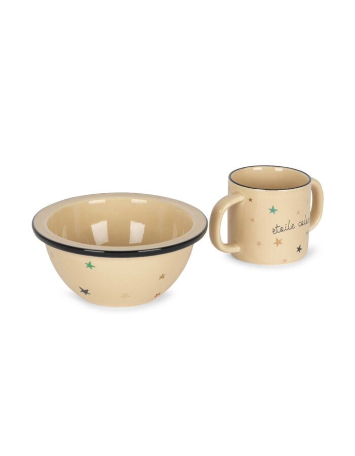 CERAMIC BOWL & CUP ETOILE COLOREE (KongesSlojd)