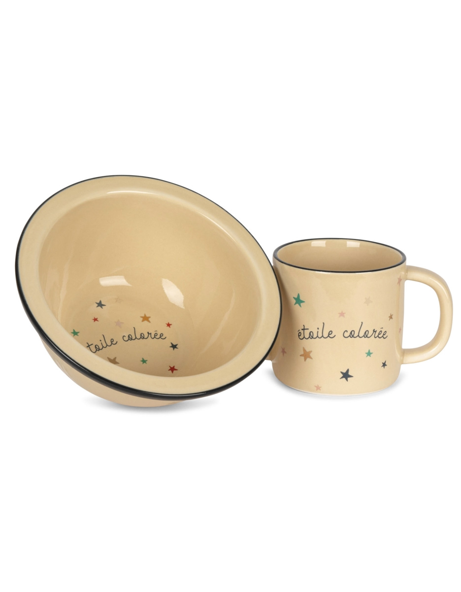 CERAMIC BOWL & CUP ETOILE COLOREE (KongesSlojd) – Image 2