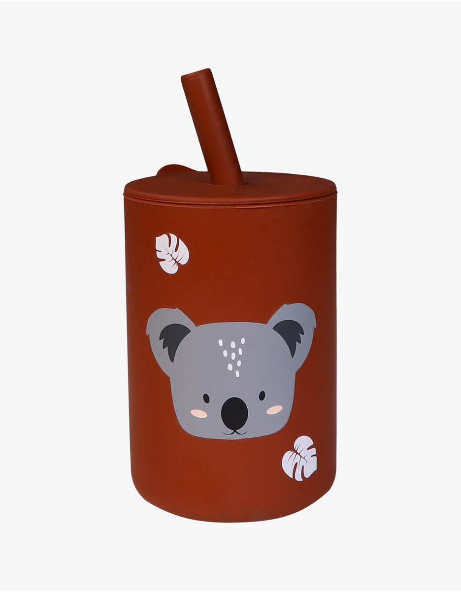 Tasse paille silicone koala (Tryco)